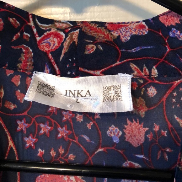 Blue and red kimono - Picture 3 of 4